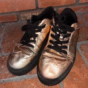 T.U.K. Rose Gold creepers